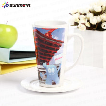 Sunmeta usine directement sublimation céramique conique tasse impression mug Chine fournisseur